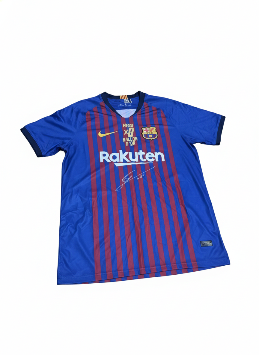 Lionel Messi Signed FC Barcelona Jersey – 8x Ballon d'Or Edition (Icons Certified)