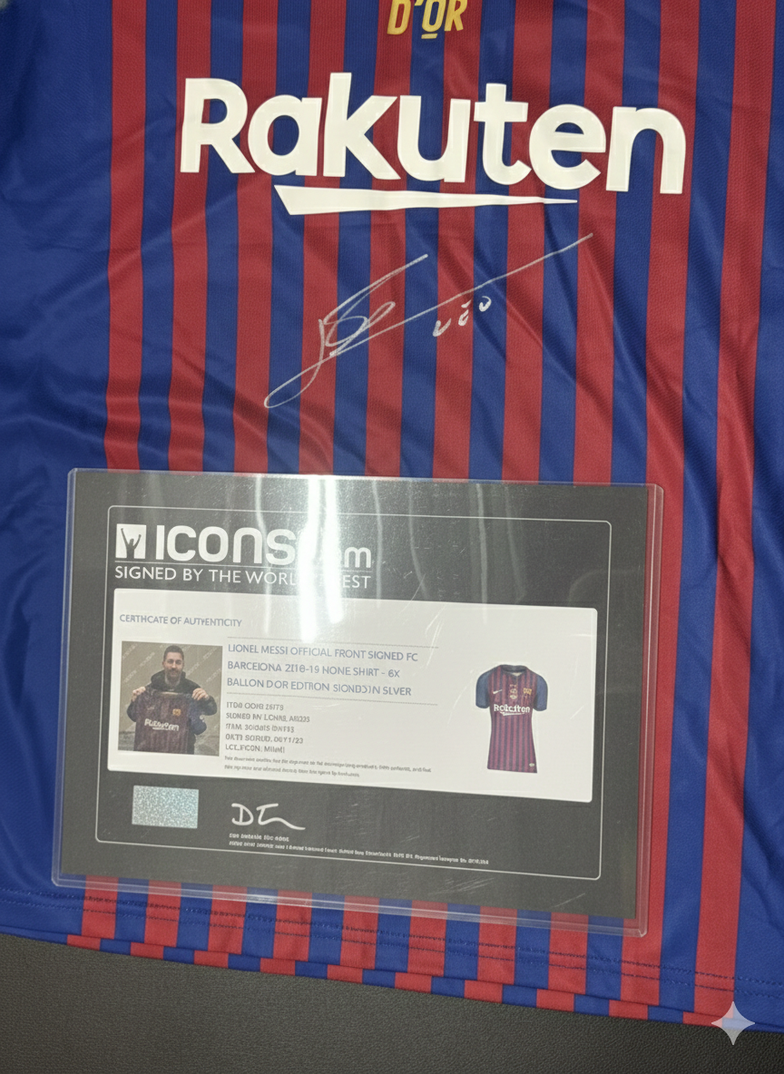 Lionel Messi Signed FC Barcelona Jersey – 8x Ballon d'Or Edition (Icons Certified)
