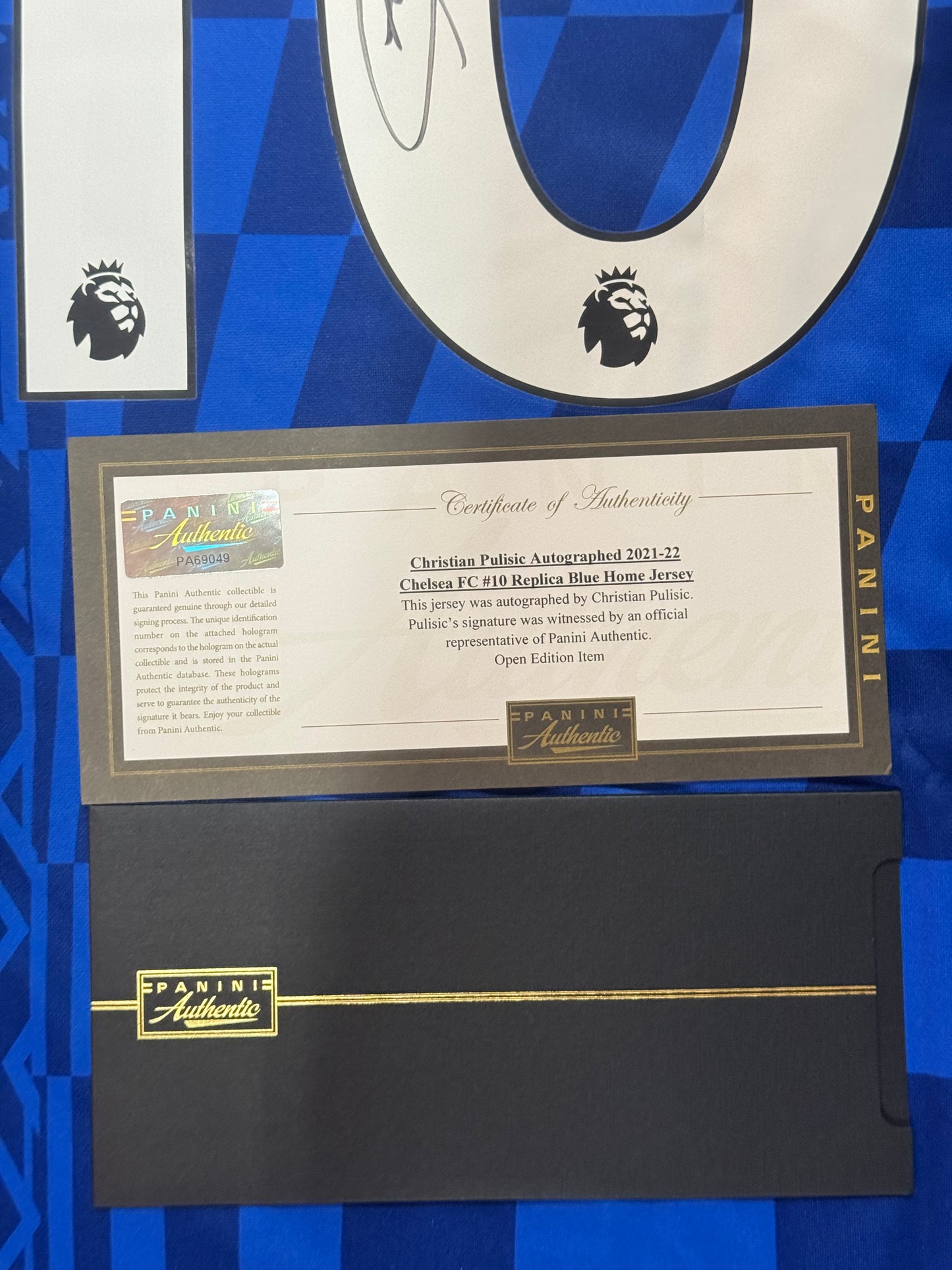 Christian Pulisic Autographed 2021/22 Chelsea Jersey – Panini Certified
