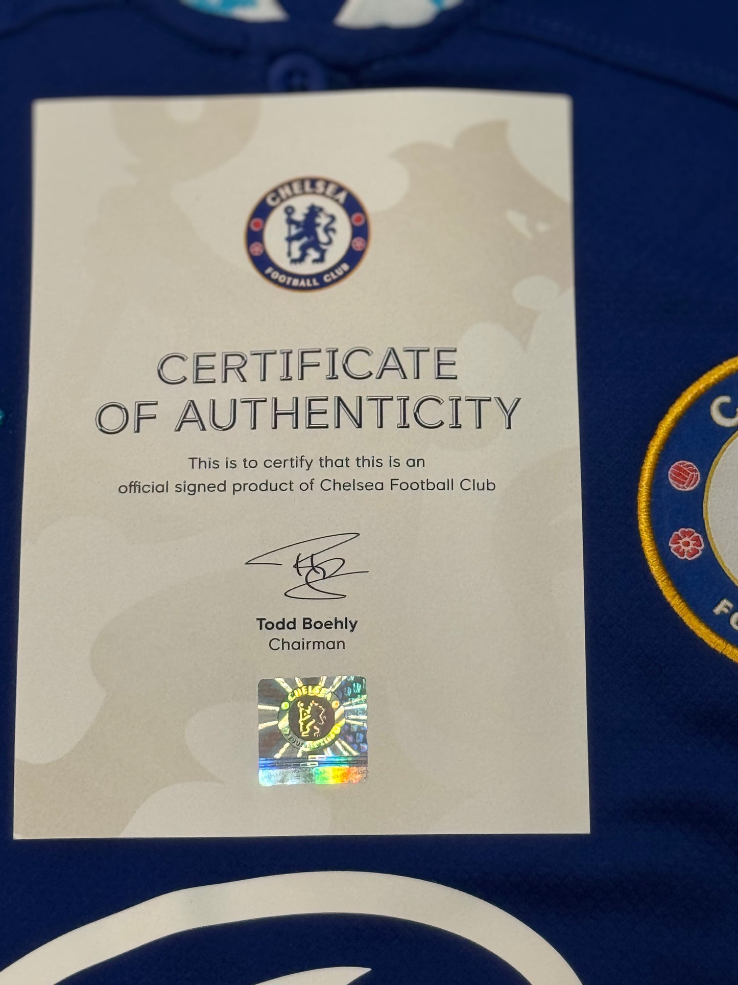 Chelsea FC Official Team-Signed 2022/23 with Club Certificate