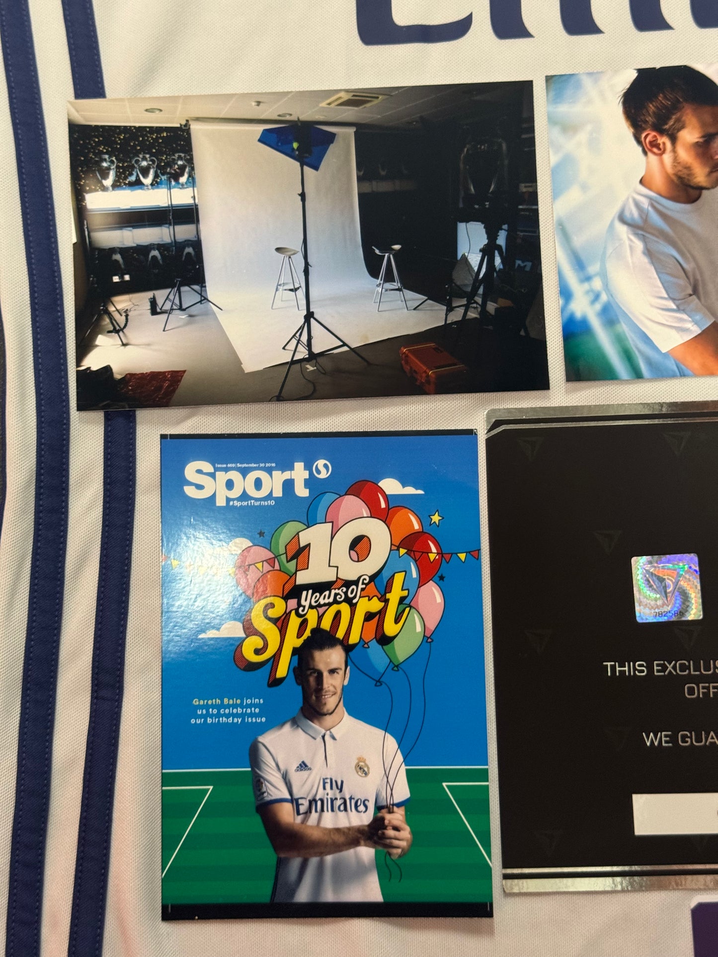 Gareth Bale Signed 2016/17 Real Madrid Jersey — Photo Shoot Worn