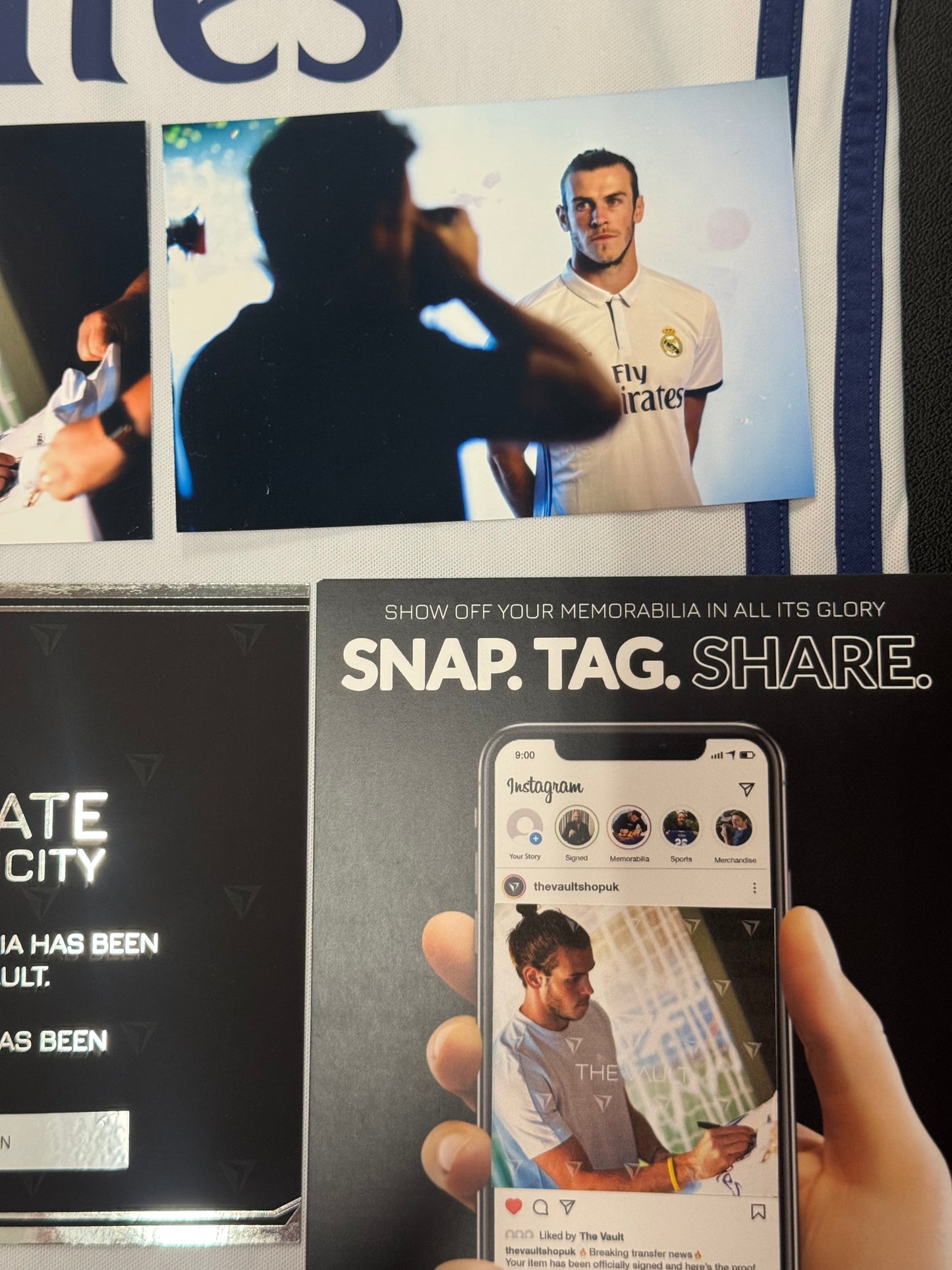 Gareth Bale Signed 2016/17 Real Madrid Jersey — Photo Shoot Worn