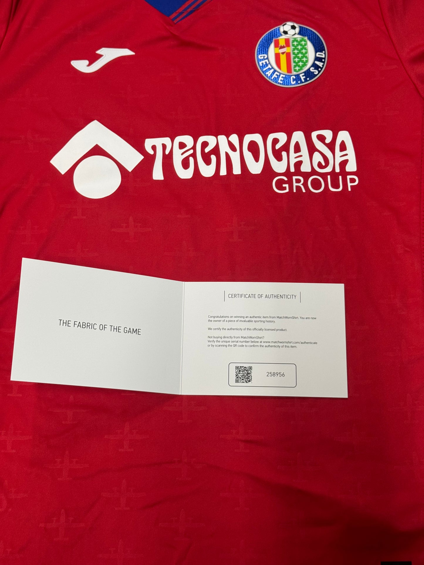 Borja Mayoral Match-Issued Getafe CF Jersey vs RC Celta – Certified by MatchWornShirt