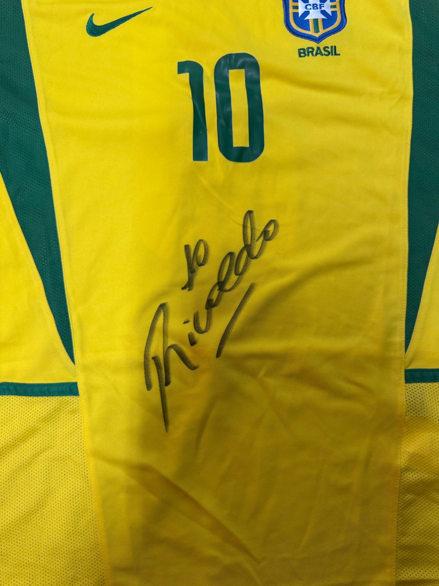 Rivaldo Signed Brazil National Team Jersey