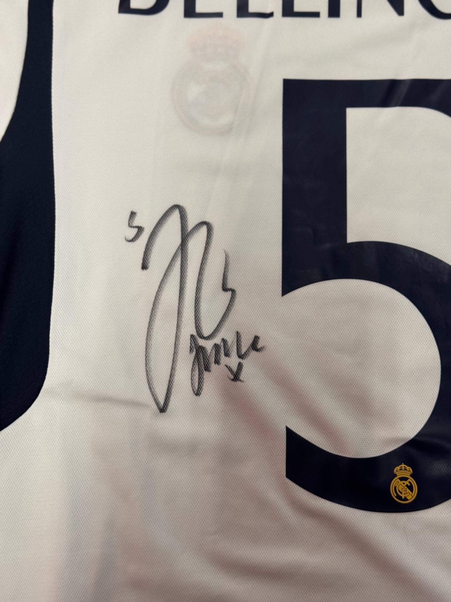 Jude Bellingham Signed Real Madrid Jersey with “Jude X” Inscription