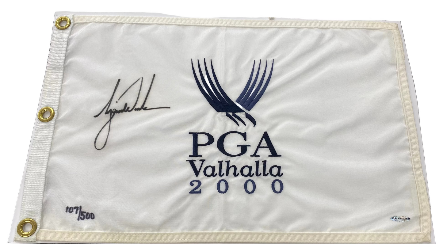 Tiger Woods Signed 2000 PGA Championship Pin Flag