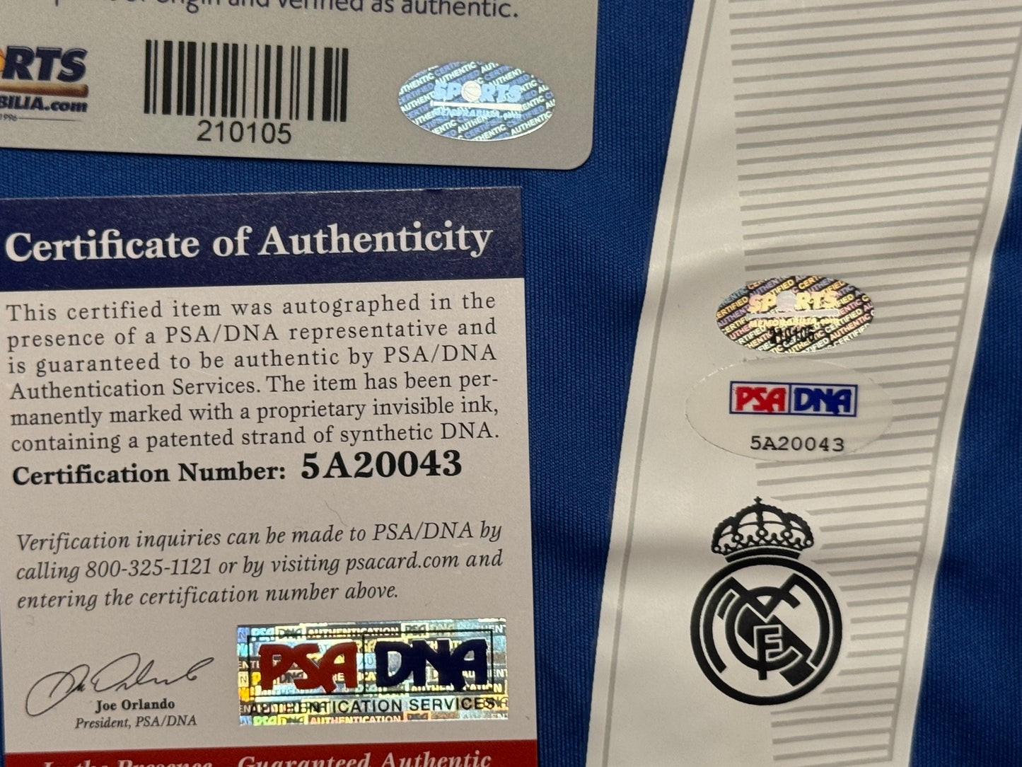 Cristiano Ronaldo Signed 2013/14 Real Madrid Away Jersey-PSA/DNA