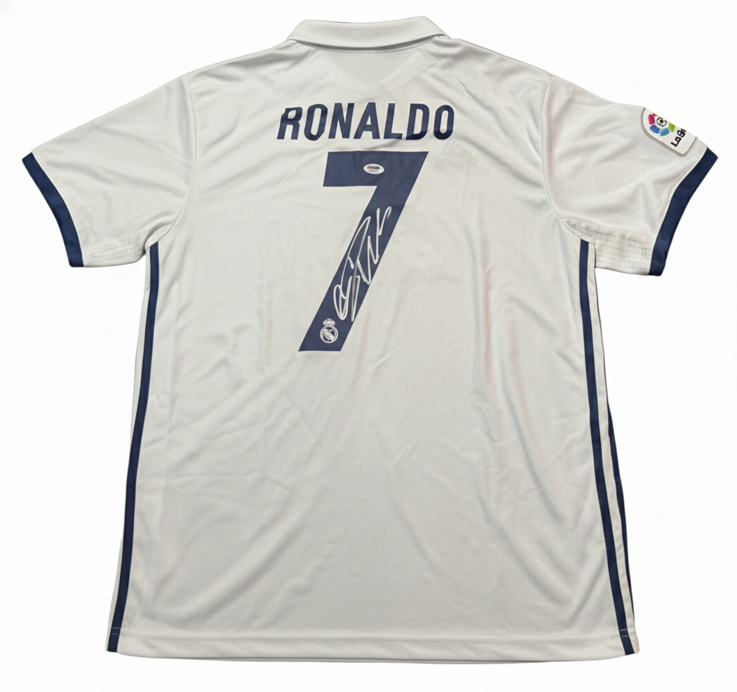 Cristiano Ronaldo Signed 2016/17 Real Madrid Jersey – PSA/DNA Authenticated