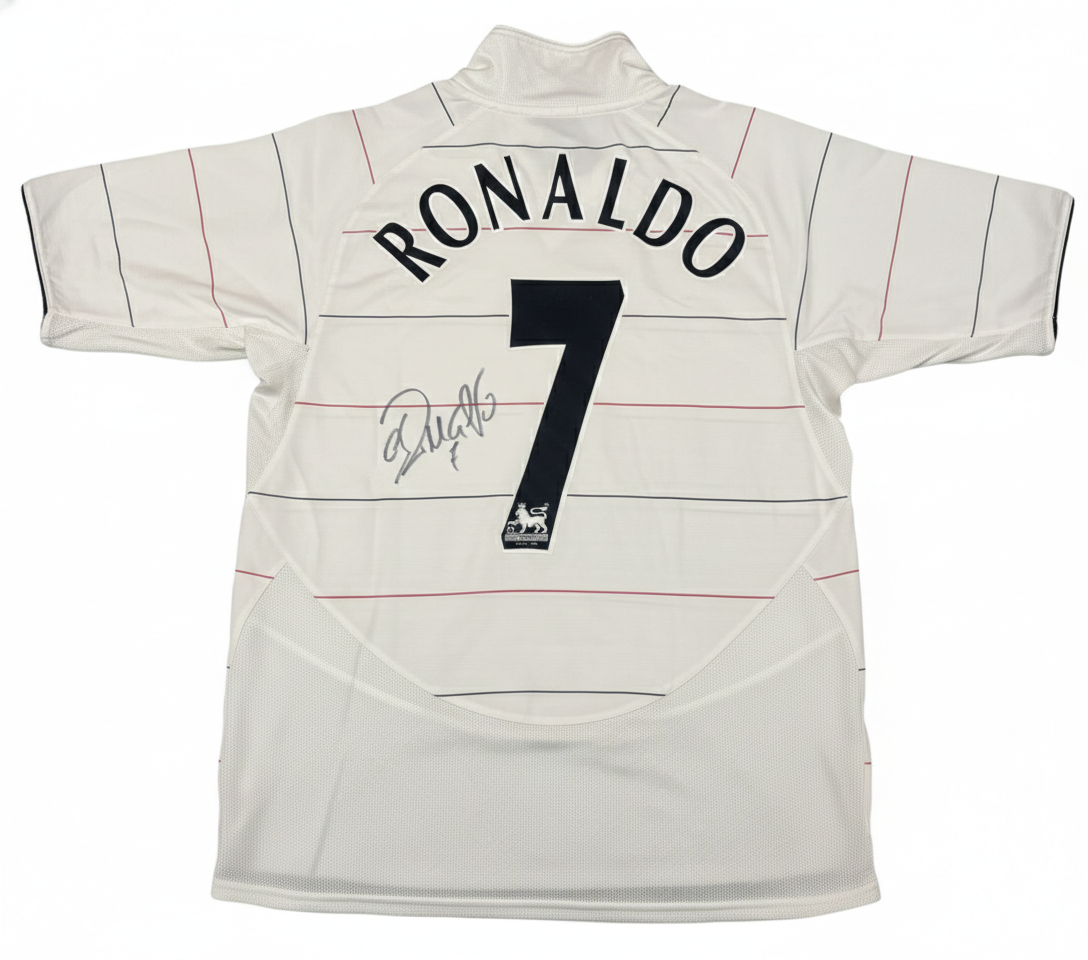 Cristiano Ronaldo Signed 2003/04 Manchester United Away Jersey – Rookie Season (Autographed)