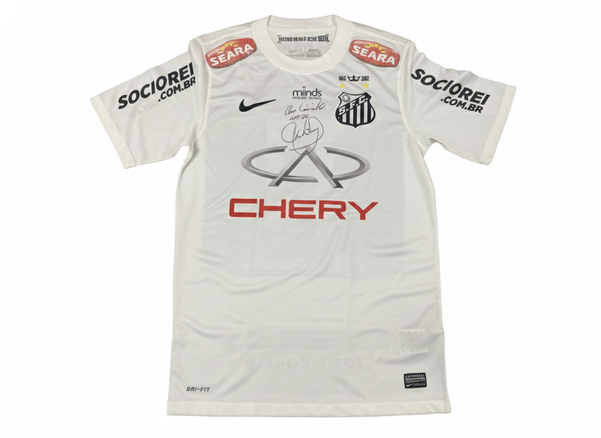 Neymar Jr. Signed and Inscribed Match Worn 2013 Santos F.C. Jersey