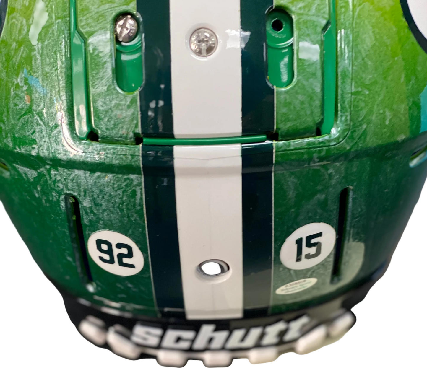 Julius Peppers Signed and Inscribed Hand Painted Packers Helmet