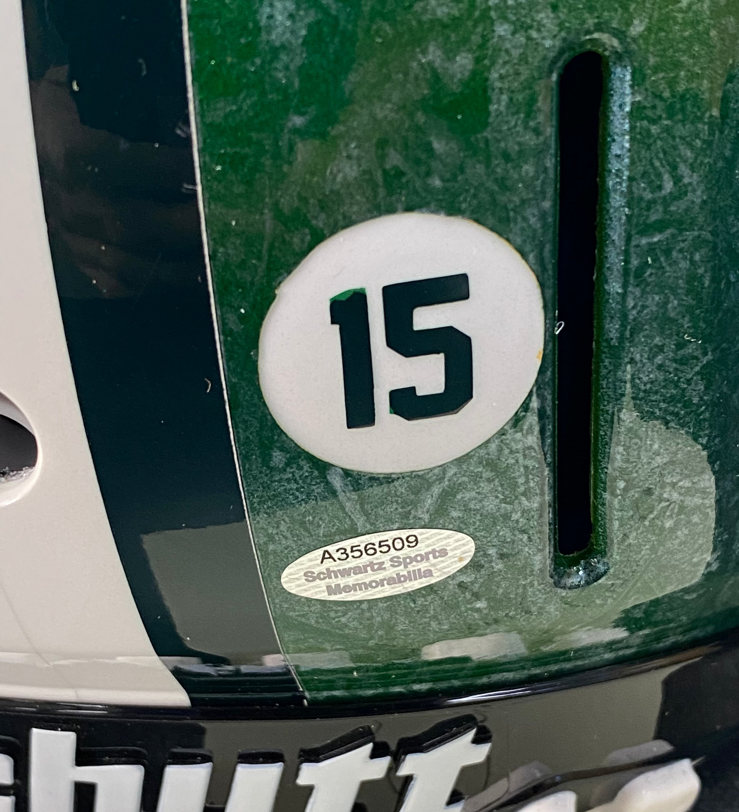 Julius Peppers Signed and Inscribed Hand Painted Packers Helmet