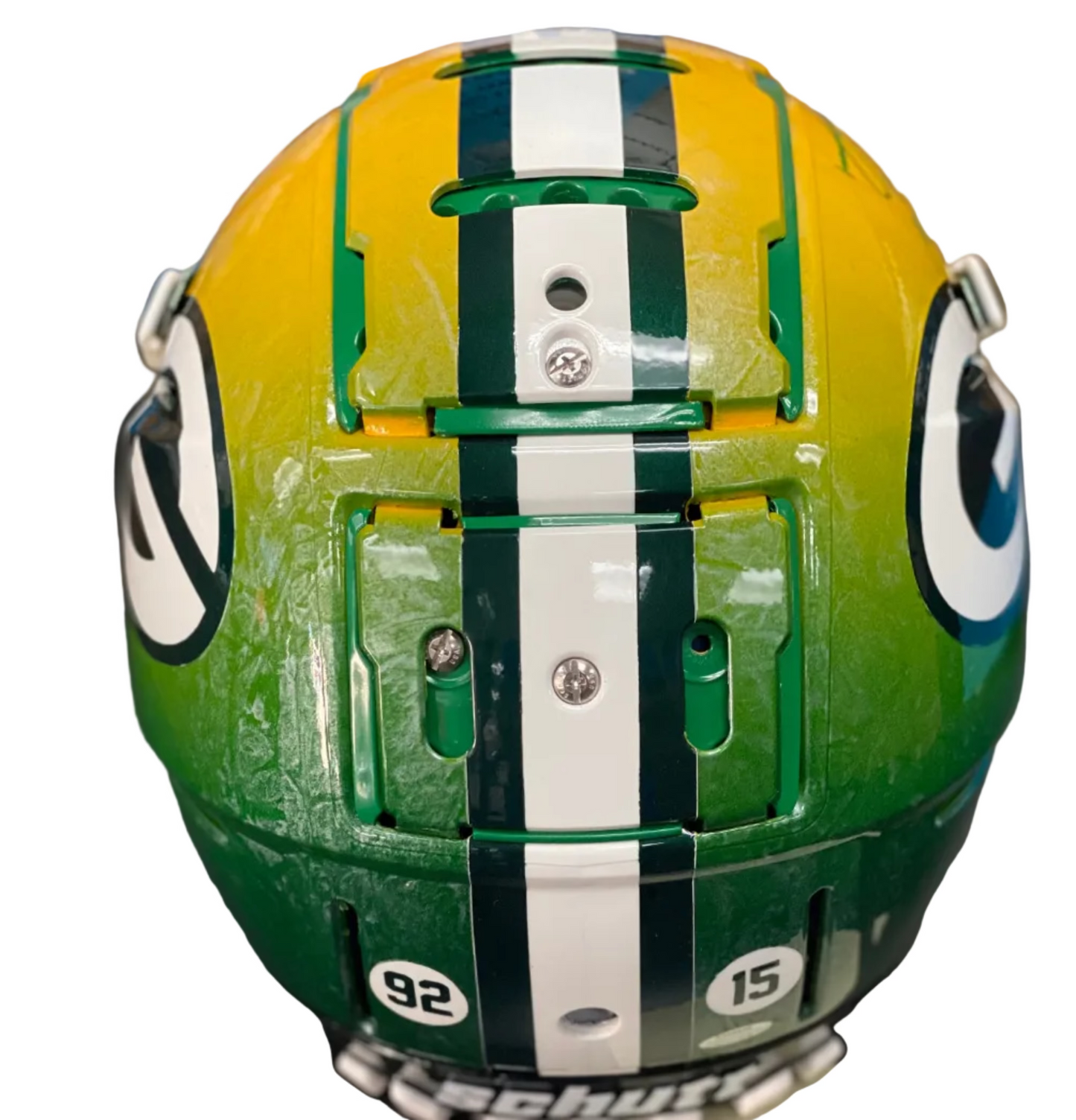 Julius Peppers Signed and Inscribed Hand Painted Packers Helmet