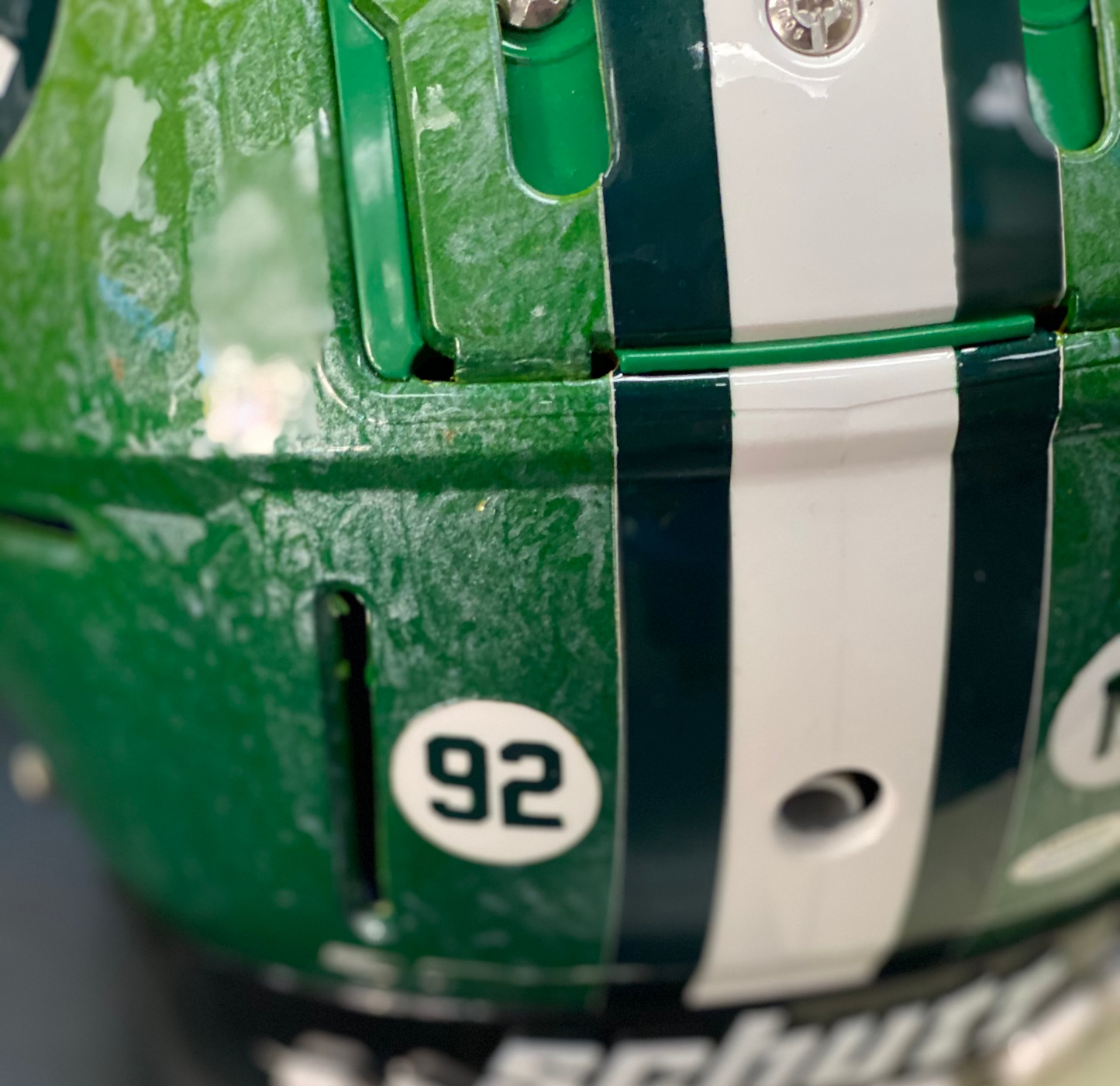 Julius Peppers Signed and Inscribed Hand Painted Packers Helmet
