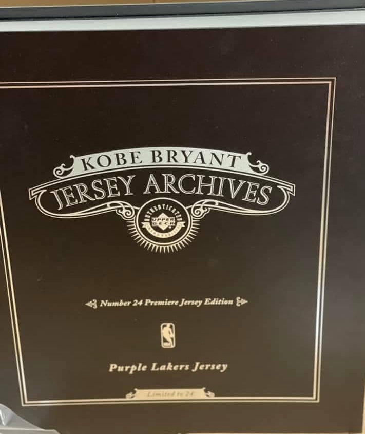 Kobe Bryant Limited Edition Jersey Archives Signed Authentic Lakers Purple Jersey with “Carpe Diem” Inscription