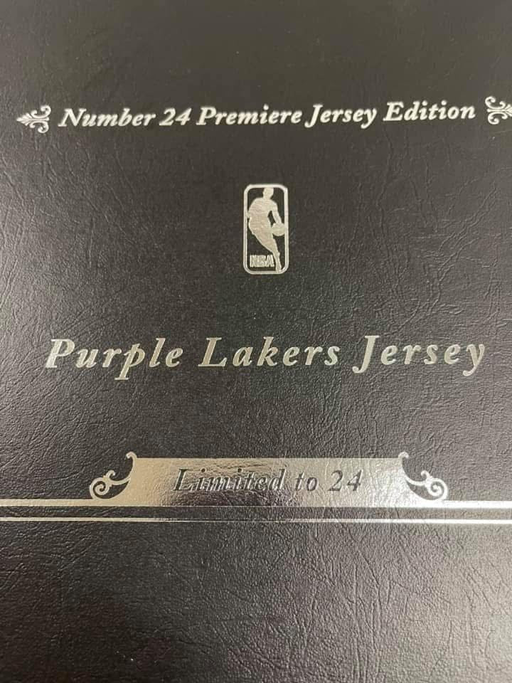 Kobe Bryant Limited Edition Jersey Archives Signed Authentic Lakers Purple Jersey with “Carpe Diem” Inscription