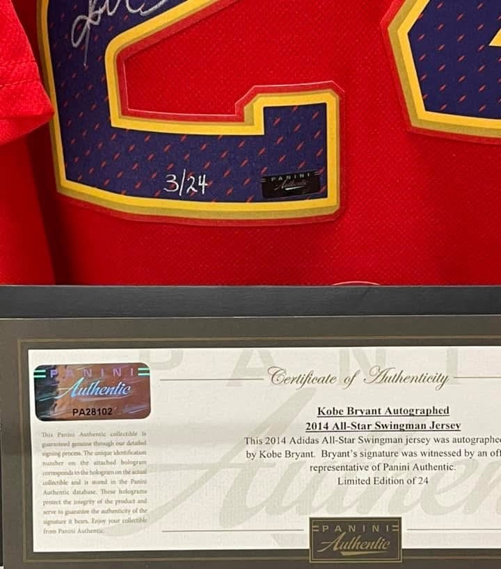 Kobe Bryant Autographed Limited Edition 2014 NBA All Star Jersey