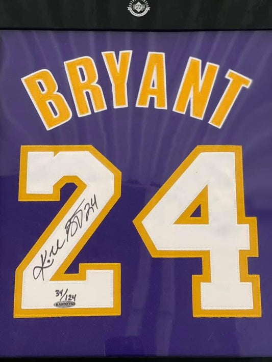 Kobe Bryant signed Limited Edition Authentic Purple Lakers Archives Jersey