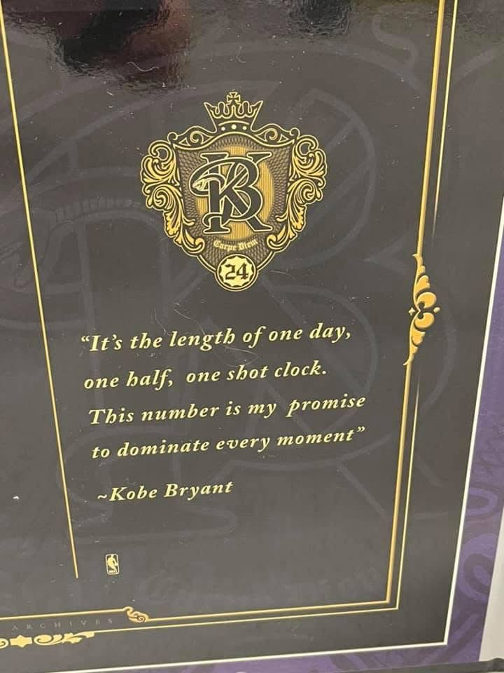 Kobe Bryant signed Limited Edition Authentic Purple Lakers Archives Jersey