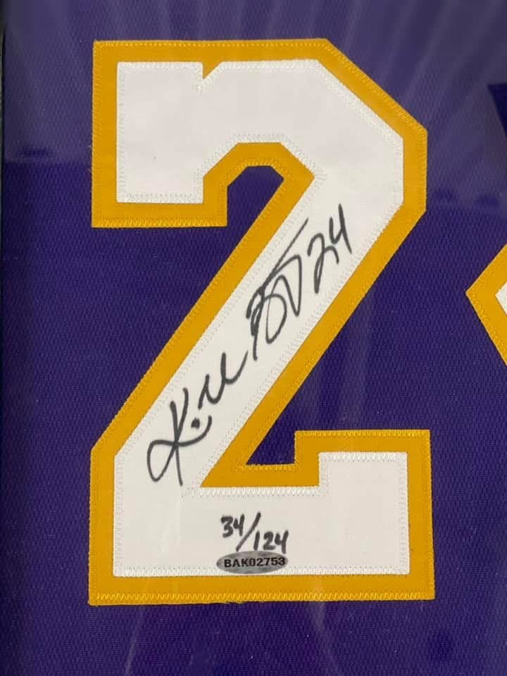 Kobe Bryant signed Limited Edition Authentic Purple Lakers Archives Jersey
