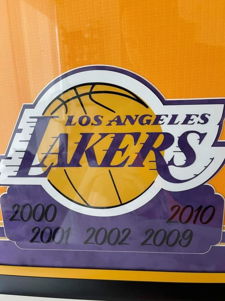 Kobe Bryant Signed LE Gold Lakers Jersey with "5X Champ" Inscription