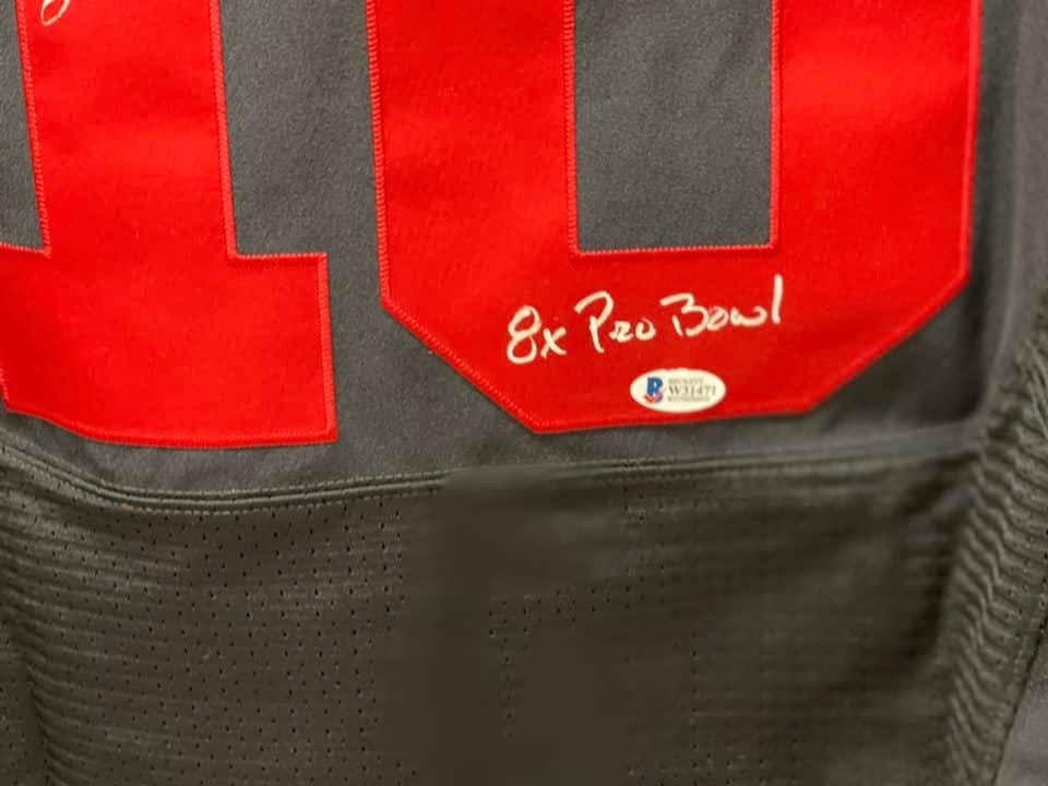 Joe Montana Signed and Inscribed 49ers Black NFL Players Edition Jersey