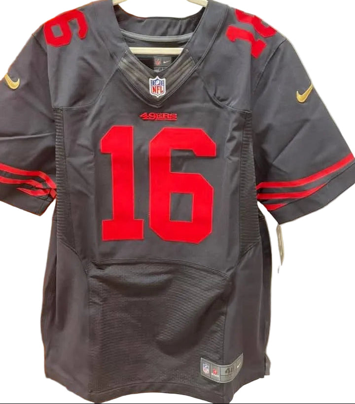 Joe Montana Signed and Inscribed 49ers Black NFL Players Edition Jersey