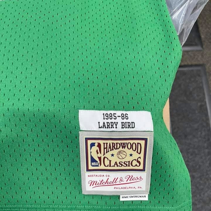 Larry Bird Signed Celtics Jersey with Larry's Handprint