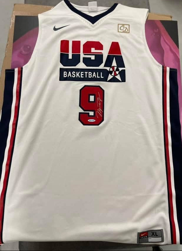 Michael Jordan Signed Team USA Jersey