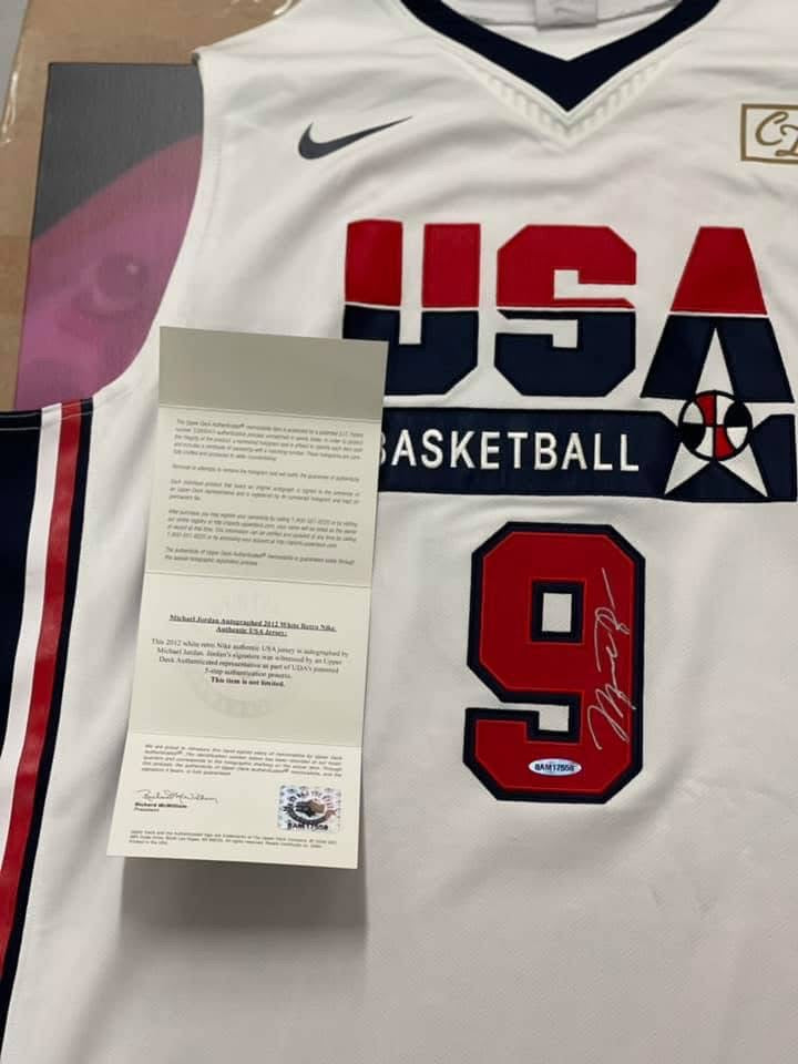Michael Jordan Signed Team USA Jersey
