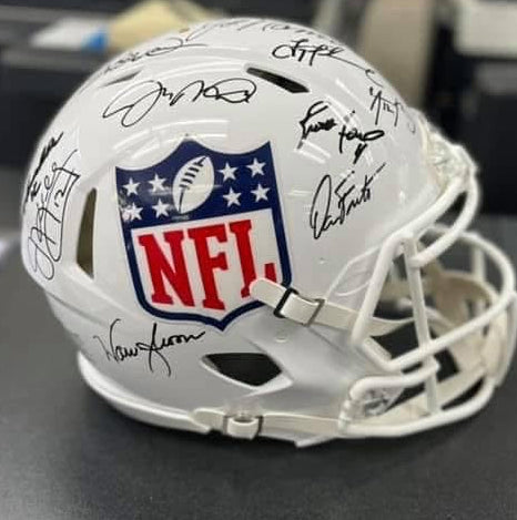 QUARTERBACK HOLY GRAIL  HOF & Future HOF QB MULTI SIGNED NFL SPEED AUTHENTIC HELMET