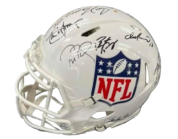 QUARTERBACK HOLY GRAIL  HOF & Future HOF QB MULTI SIGNED NFL SPEED AUTHENTIC HELMET