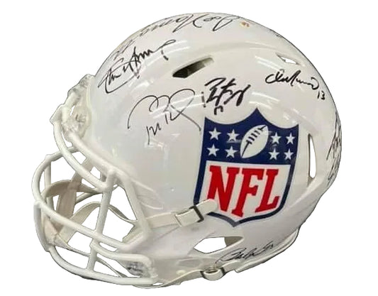 QUARTERBACK HOLY GRAIL  HOF & Future HOF QB MULTI SIGNED NFL SPEED AUTHENTIC HELMET