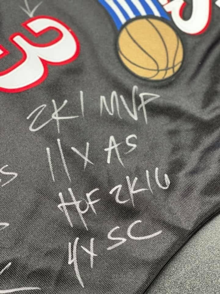 Allen Iverson Signed and Inscribed 76ers Jersey