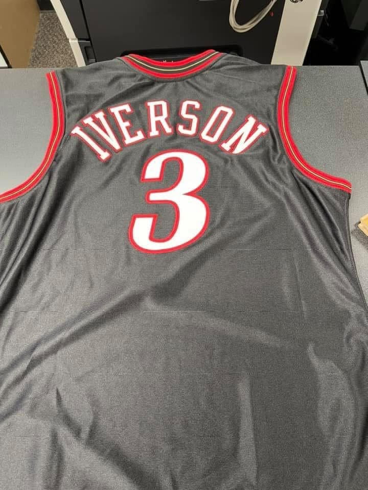 Allen Iverson Signed and Inscribed 76ers Jersey