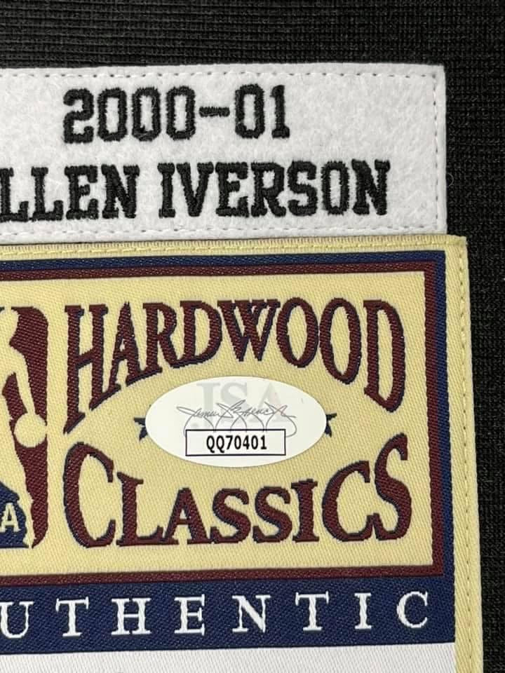 Allen Iverson Signed and Inscribed 76ers Jersey