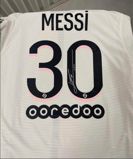 Lionel Messi Signed Player Issue PSG Jersey
