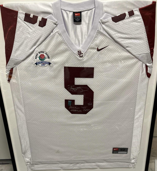 Reggie Bush Signed & Inscribed USC Trojans Jersey – Limited Edition #5/25