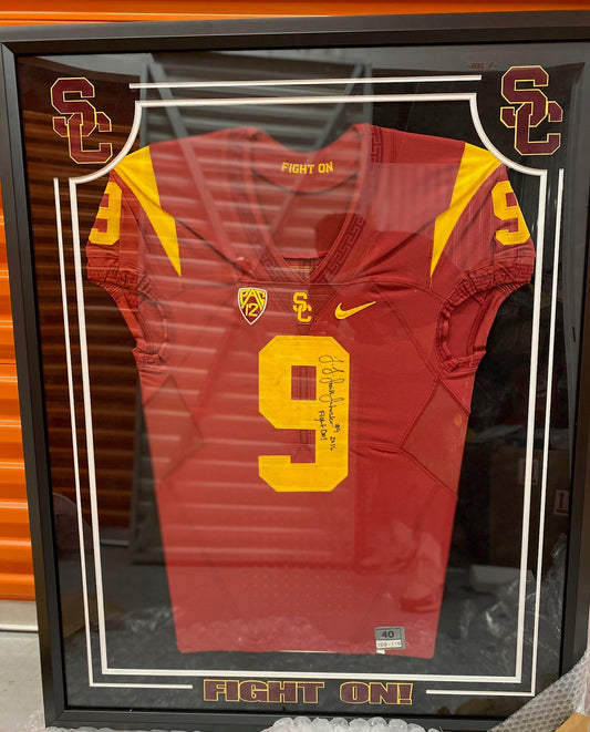 JuJu Smith-Schuster Signed Framed Game Worn 2016 USC Trojans Jersey