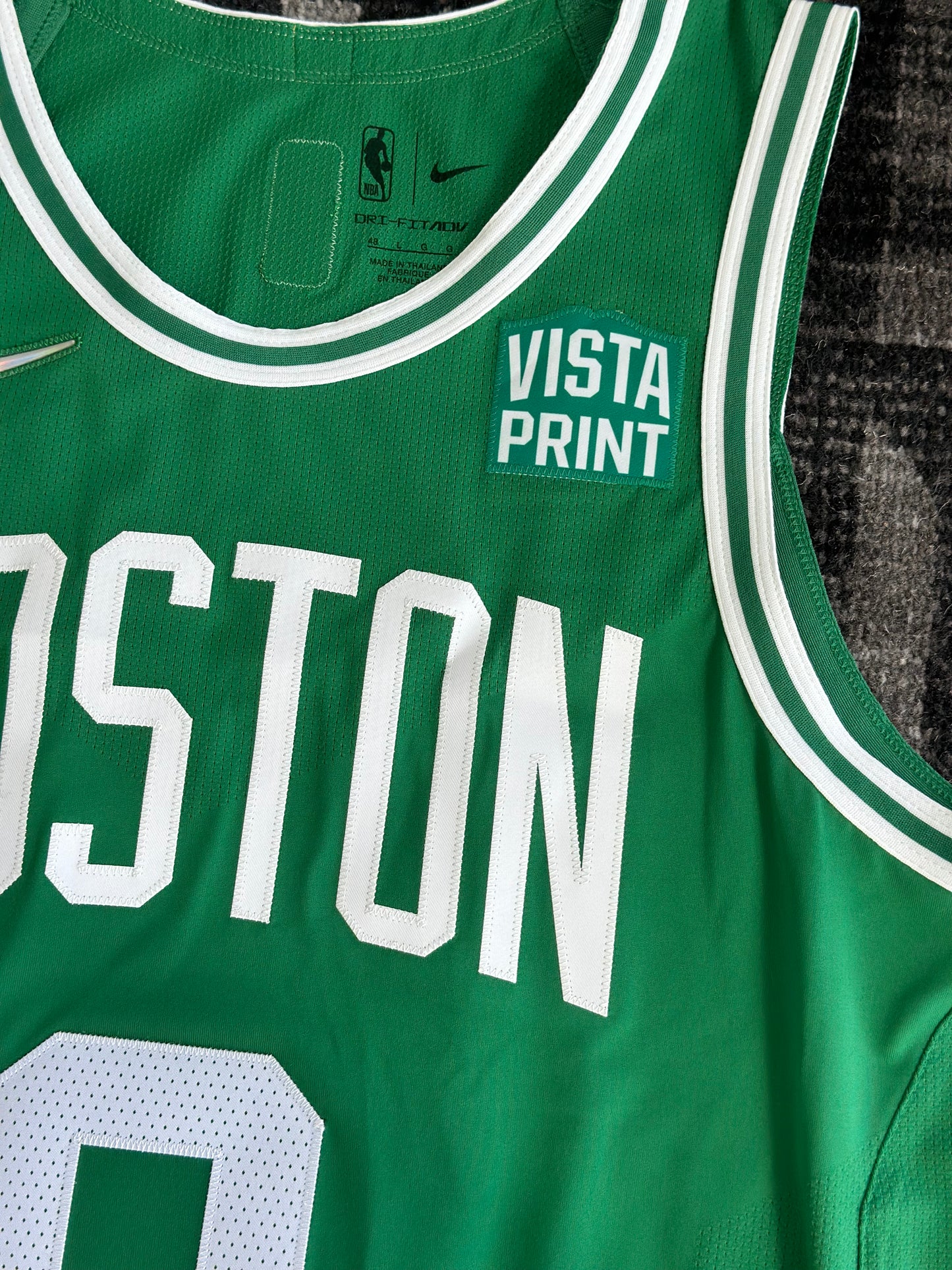 Jayson Tatum Boston Celtics Autographed Fanatics Authentic Green Nike 2022-2023 Association Authentic Jersey with "Mamba Mentality" Inscription