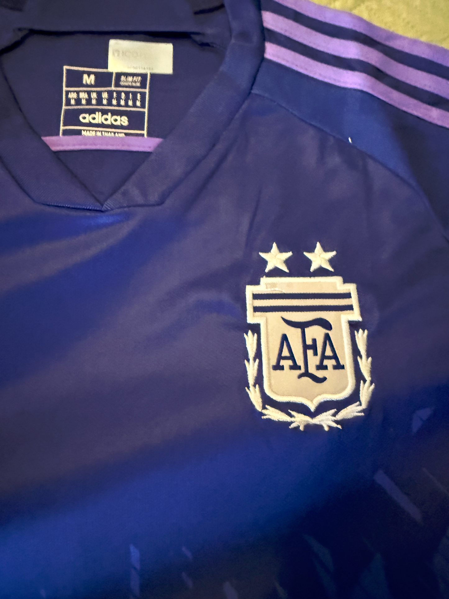 Lionel Messi Signed  2022 Argentina Away Jersey