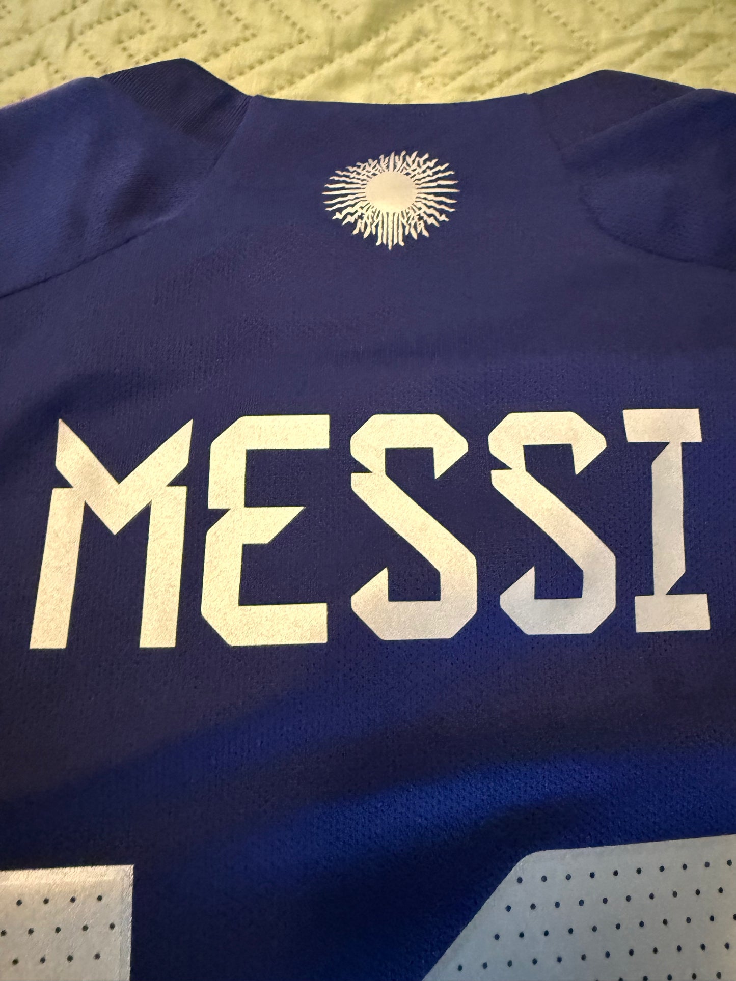 Lionel Messi Signed  2022 Argentina Away Jersey