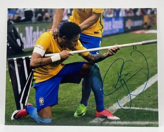 Neymar Jr. Signed 12x16 Brazil Photo