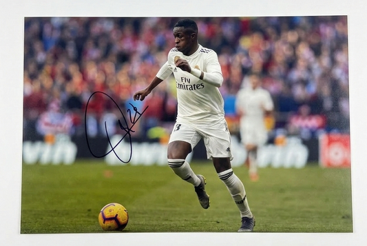 Vinícius Jr. Signed Real Madrid 12x8 Photo