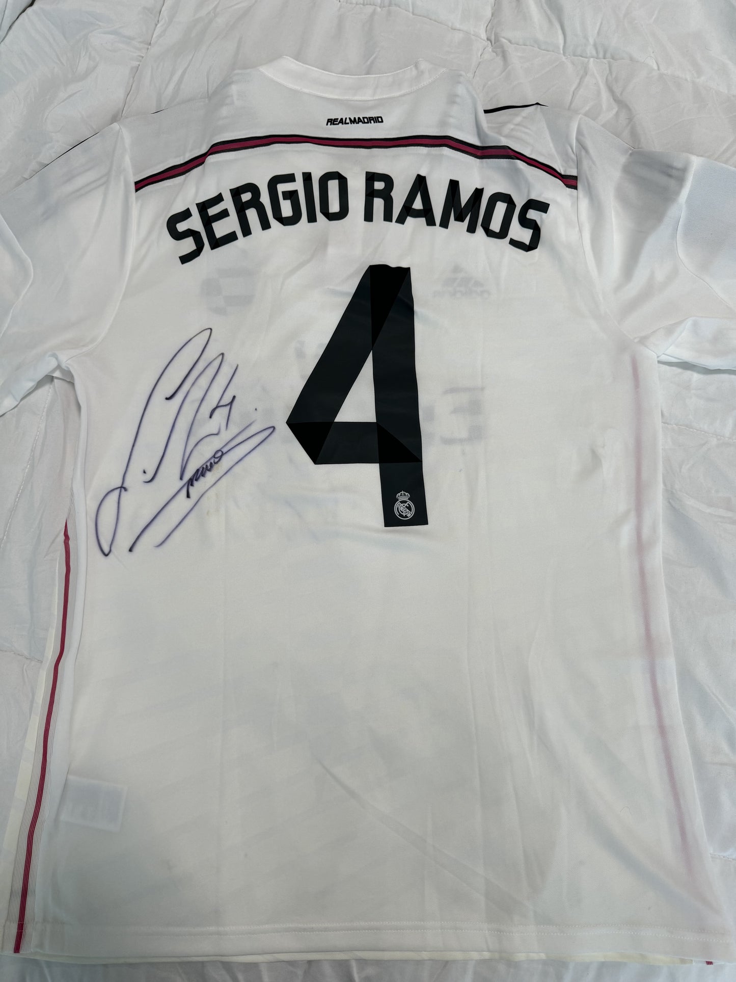 Sergio Ramos Signed Real Madrid Jersey – 2014/15 Player Issue Kit