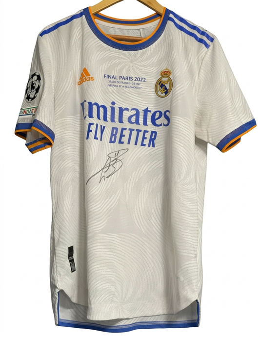 Gareth Bale Signed Real Madrid 21/22 Champions League Final Player Issue Jersey