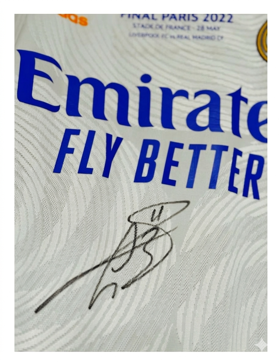 Gareth Bale Signed Real Madrid 21/22 Champions League Final Player Issue Jersey