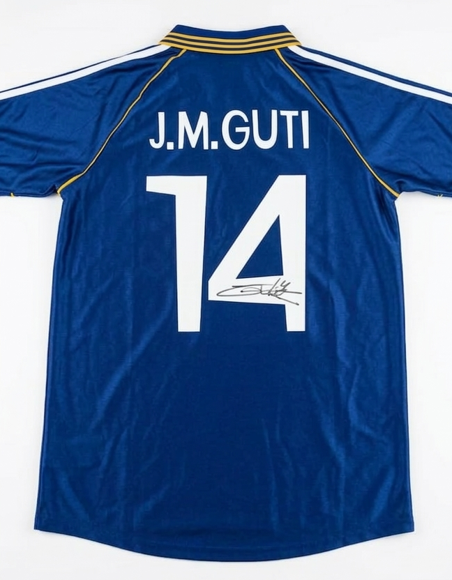 Guti Signed Real Madrid Away Jersey #14