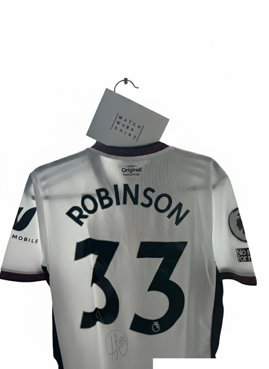Antonee Robinson Match Worn & Signed Fulham Jersey – 2022/23 Premier League Season