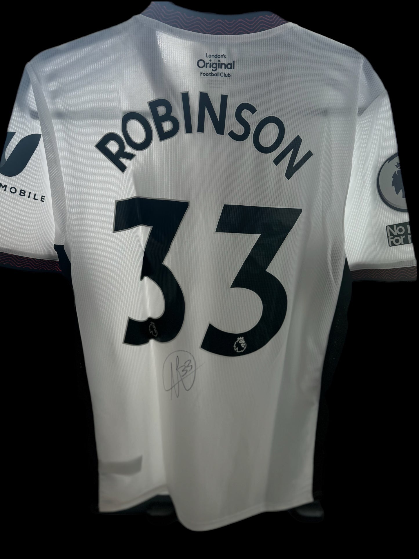 Antonee Robinson Match Worn & Signed Fulham Jersey – 2022/23 Premier League Season